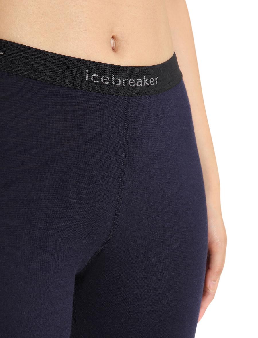 Icebreaker Merino 200 Oasis Thermal Leggings Naisten Base Layers Laivastonsininen | FI 1917HAPK